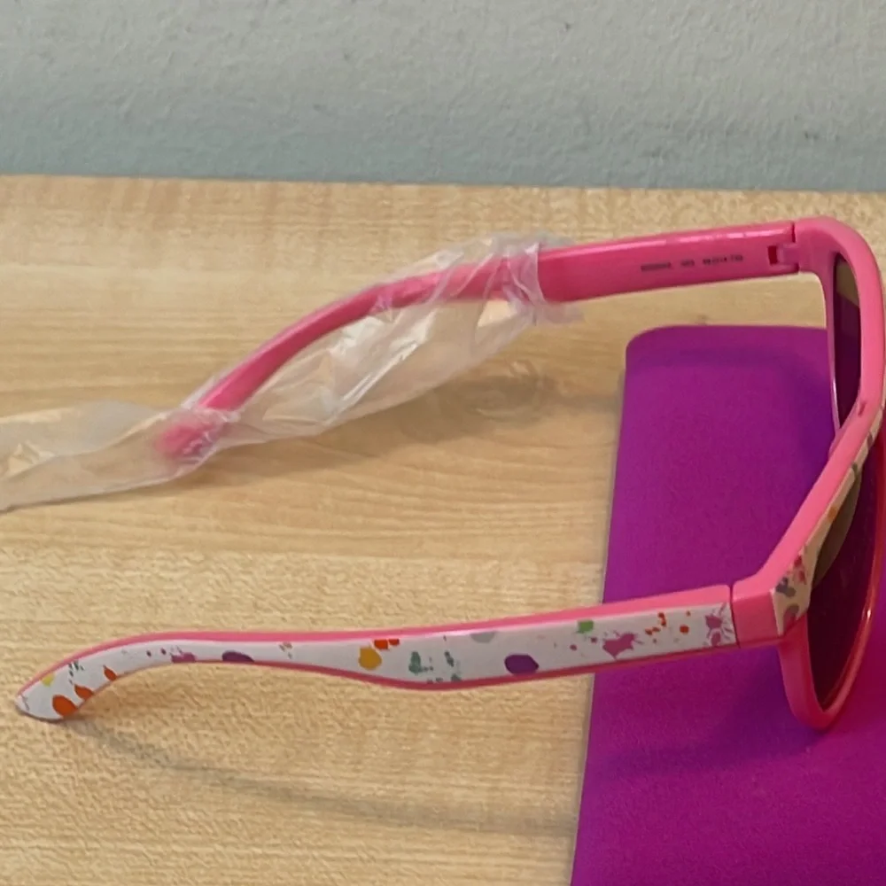 Stella McCartney Pink with Print Pattern SK0004S 003 Sunglasses and Soft Case